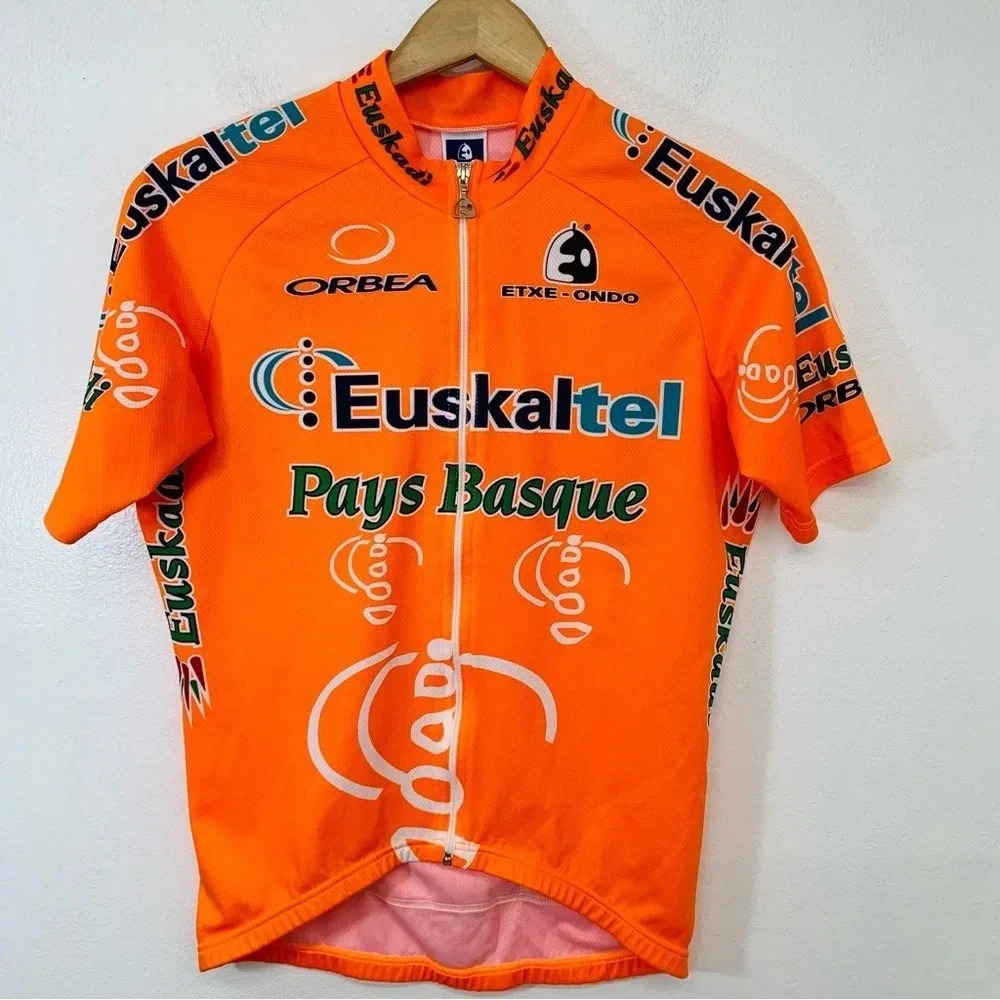 Exte Ondo Womans Cycling Jersey Top Medium Full Zip Short Sleeve Stretch. B1